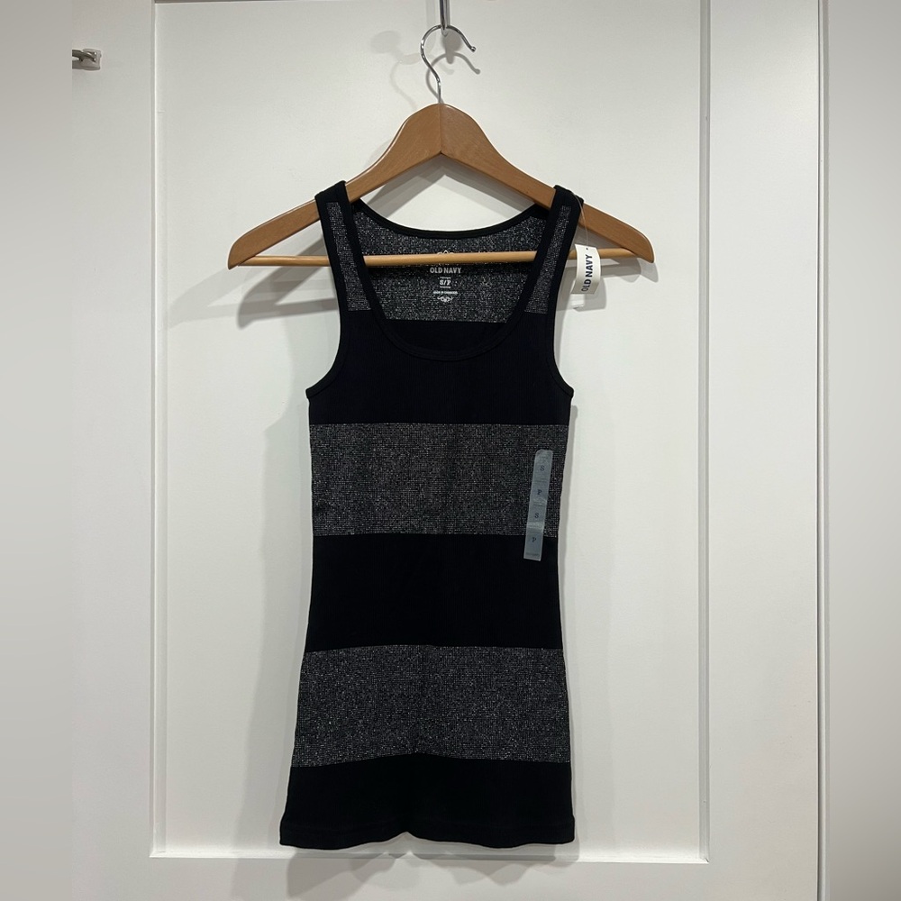 Sparkly Striped Tank Top, new with tag, Old Navy